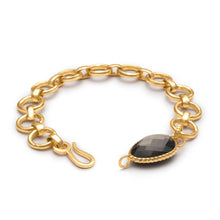 画像をギャラリービューアに読み込む, ATHENA 'ODESSEY' ダブレット チェーンブレスレット:パイライト×クリスタル