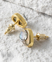 画像をギャラリービューアに読み込む, ATHENA 'ODESSEY'ダブレット スタッドピアス : アバロンシェル×クリスタル
