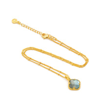 画像をギャラリービューアに読み込む, ATHENA ‘Tyche’ジェムストーンネックレス : ラブラドライト