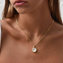 画像をギャラリービューアに読み込む, ATHENA ‘APOLLO’リバーシブルダブレットペンダントネックレス:アバロンシェル×クリスタル