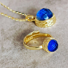 画像をギャラリービューアに読み込む, ATHENA  'APOLLO' ジェムストーンダブレットリング : ラピスラズリ×クリスタル