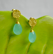 画像をギャラリービューアに読み込む, ATHENA 'Kate' スモールドロップピアス : アクアカルセドニー