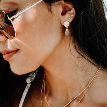 画像をギャラリービューアに読み込む, ATHENA 'Kate' スモールドロップピアス : ピンクカルセドニー
