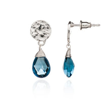 画像をギャラリービューアに読み込む, ATHENA 'Kate' スモールドロップピアス : シルバー×アイオライト