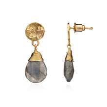 画像をギャラリービューアに読み込む, ATHENA 'Kate' ラージドロップピアス : ラブラドライト
