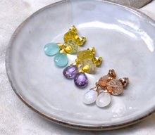 画像をギャラリービューアに読み込む, ATHENA 'Kate' スモールドロップピアス : アメジスト