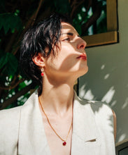 画像をギャラリービューアに読み込む, ATHENA ‘Charis’ラウンドジェムストーンネックレス : ルビー