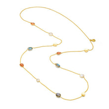 画像をギャラリービューアに読み込む, ATHENA ‘Penelope’マルチストーンネックレス : ピーチムーンストーン他