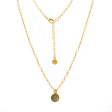 画像をギャラリービューアに読み込む, ATHENA ‘Charis’ラウンドジェムストーンネックレス : ラブラドライト