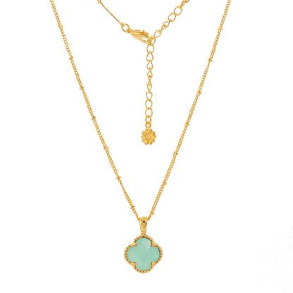 Tyche ジェムストーンネックレス : アクアカルセドニー