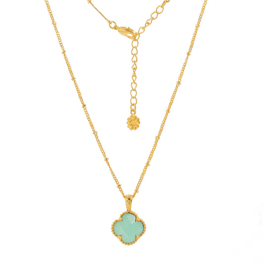 Tyche ジェムストーンネックレス : アクアカルセドニー