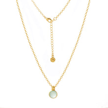 画像をギャラリービューアに読み込む, ATHENA ‘Charis’ラウンドジェムストーンネックレス : アクアカルセドニー