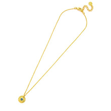 画像をギャラリービューアに読み込む, ASTRAL Nubisジェムストーンコインネックレス: アイオライト