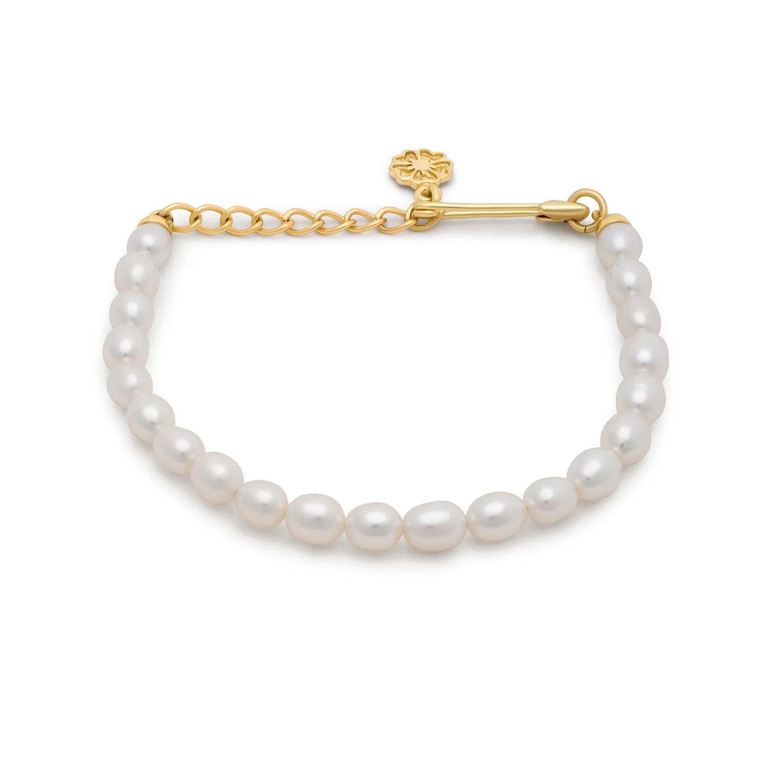 PUNK PEARLS セーフティピン&パールブレスレット : 淡水パール PUNK PEARLS セーフティピン&パールブレスレット : 淡水パール