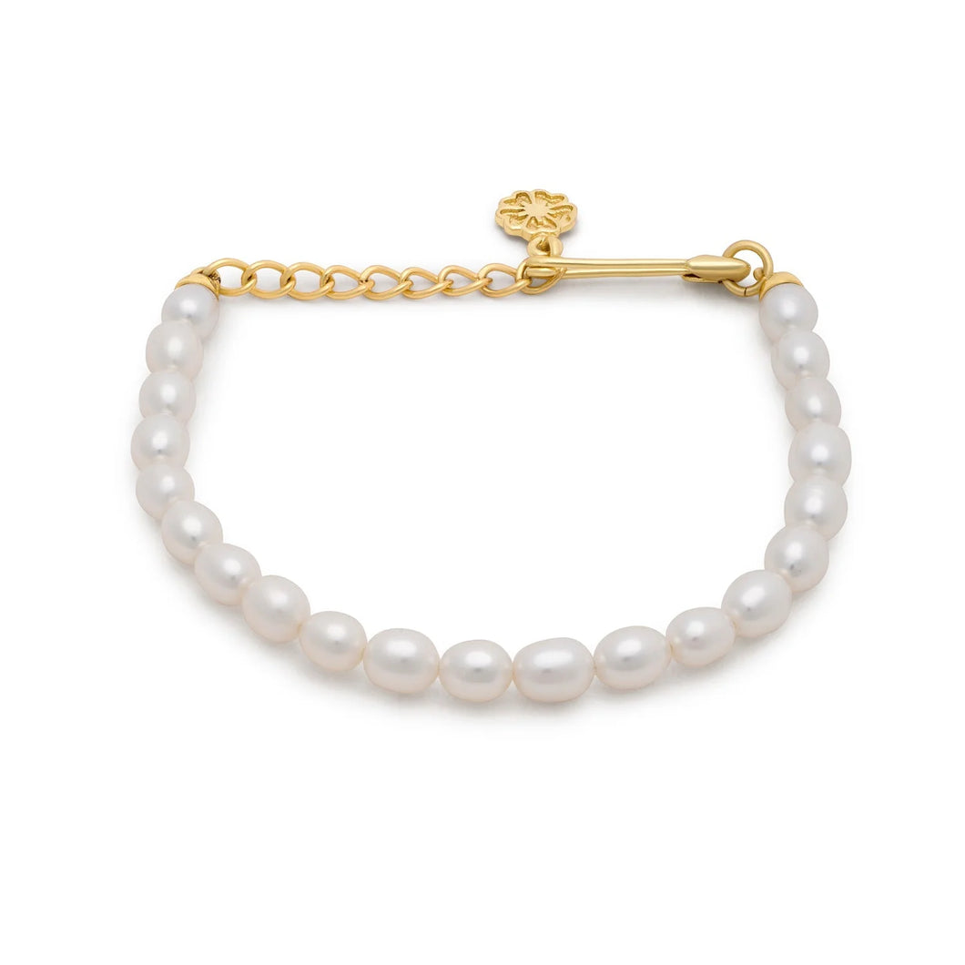 専用 淡水パール ブレスレット PUNK PEARLS セーフティピン&パールブレスレット : 淡水パール