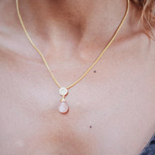 画像をギャラリービューアに読み込む, ATHENA &#39;Kate&#39; ドロップネックレス : ピンクカルセドニー