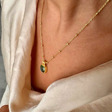 画像をギャラリービューアに読み込む, ATHENA 'Tetra'スクエアジェムストーンネックレス: ラブラドライト